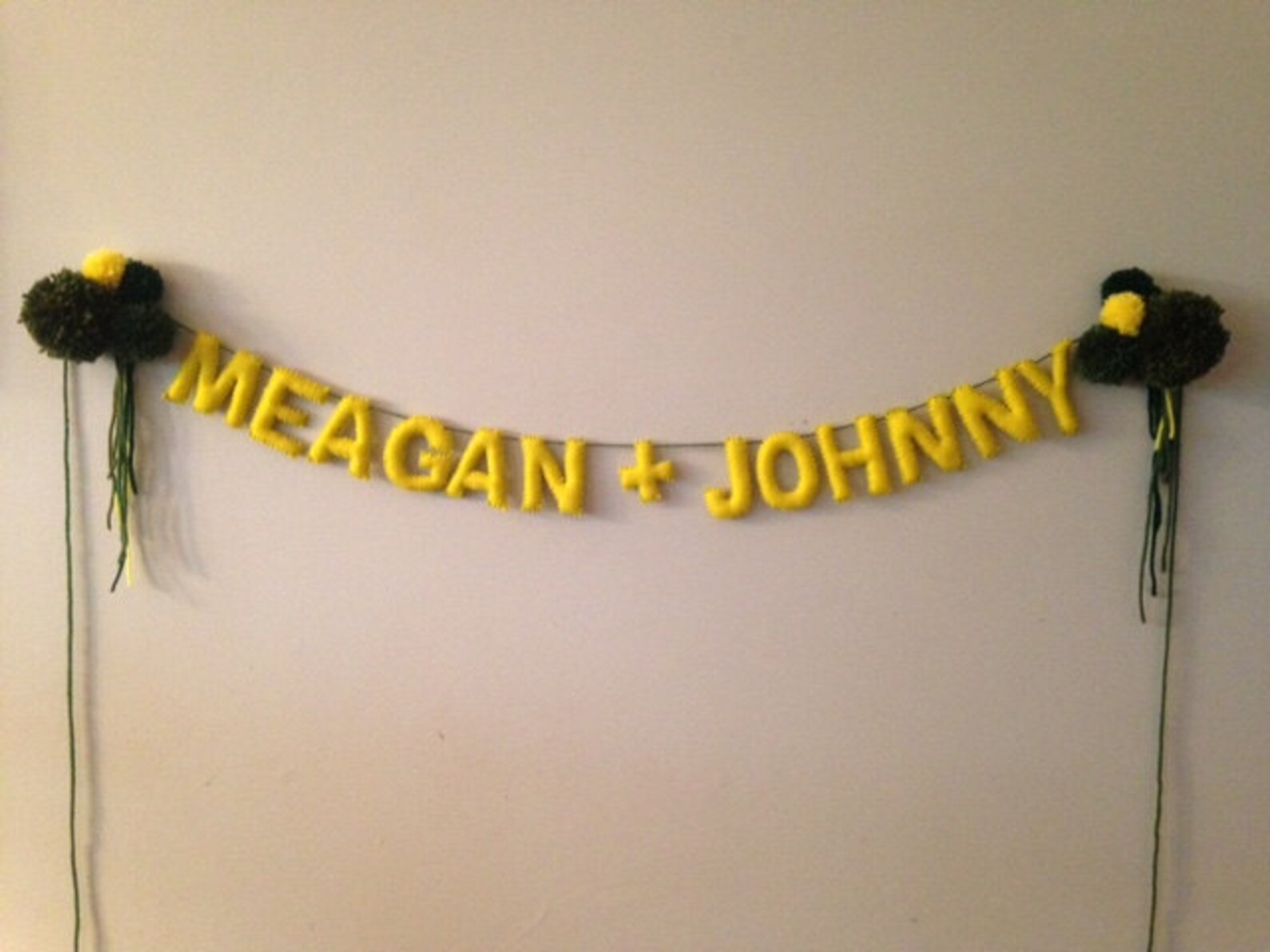 3 Custom Felt Stuffed Banner 3 Felt Nursery Etsy