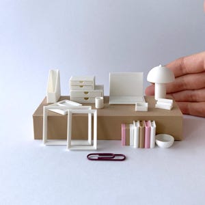 STL 1/12 Bundle Puppenhauszubehör – Miniaturmöbel, STL-Dateien für den 3D-Druck