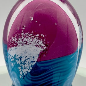 The great wave Handblown glass paperweight sculpture