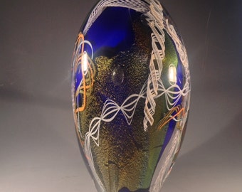 Dichroic Art Glass sculpture Mentuck FREE SHIPPING