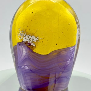 The great wave Handblown glass paperweight sculpture