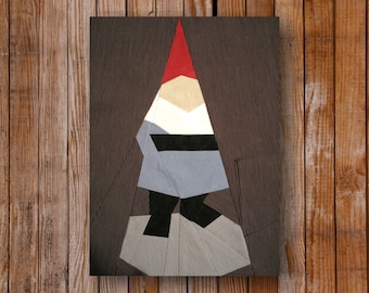 Mister Gnome 8 x 10 quilt block pattern