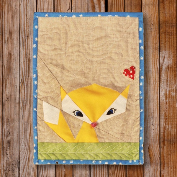 Lil' Fox  8 x 10 Quilt block Pattern