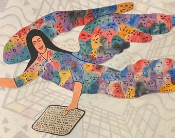 Howard Finster. Angel With Bible