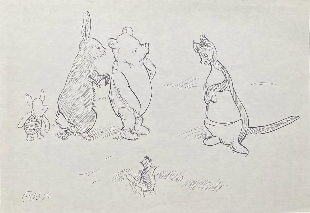 E. H. Shepard Drawing on Paper - Etsy