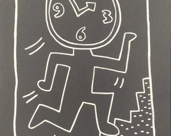 Keith Haring Mischtechnik auf Papier