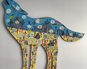 Howard Finster. Howling Wolf