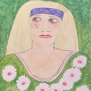 Lee Godie Zeichnung Auf Papier
