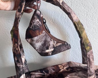 Handmade Water-Repellent Nylon Croissant/Dumpling Bag Charm Keychain