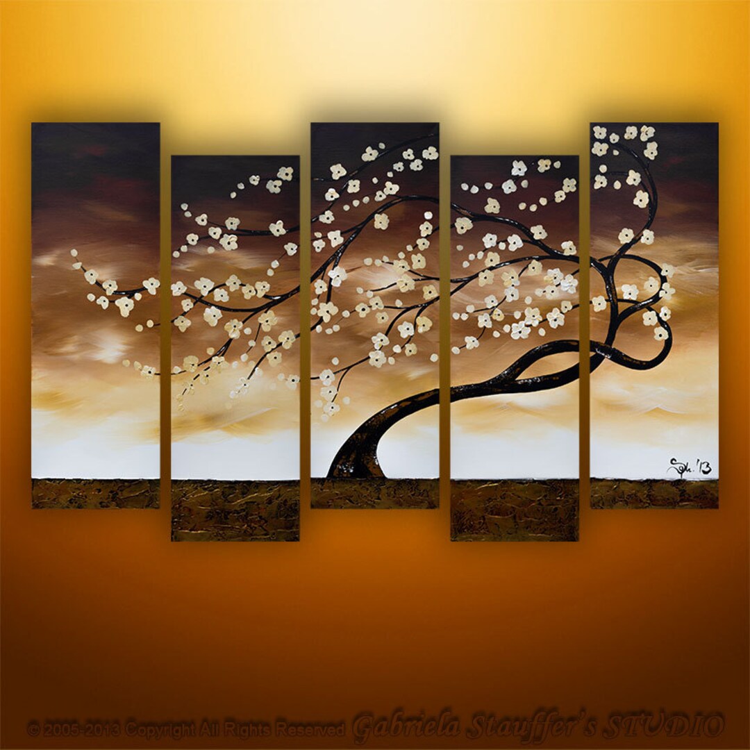 Knife Abstract Art Knife Painting Wall Art Set Palette Knife Etsy