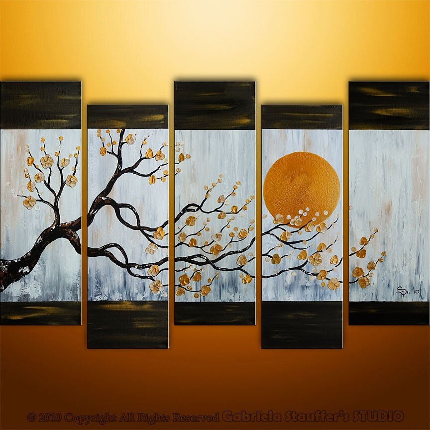 Knife Painting Knife Abstract Art Wall Art Set Palette Knife Etsy