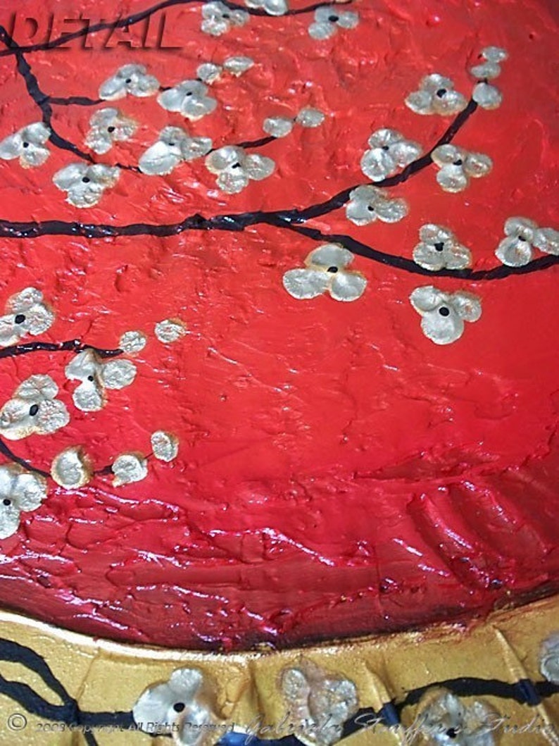 Abstract Painting Asian Painting Wall Art Wall Decor Large Etsy