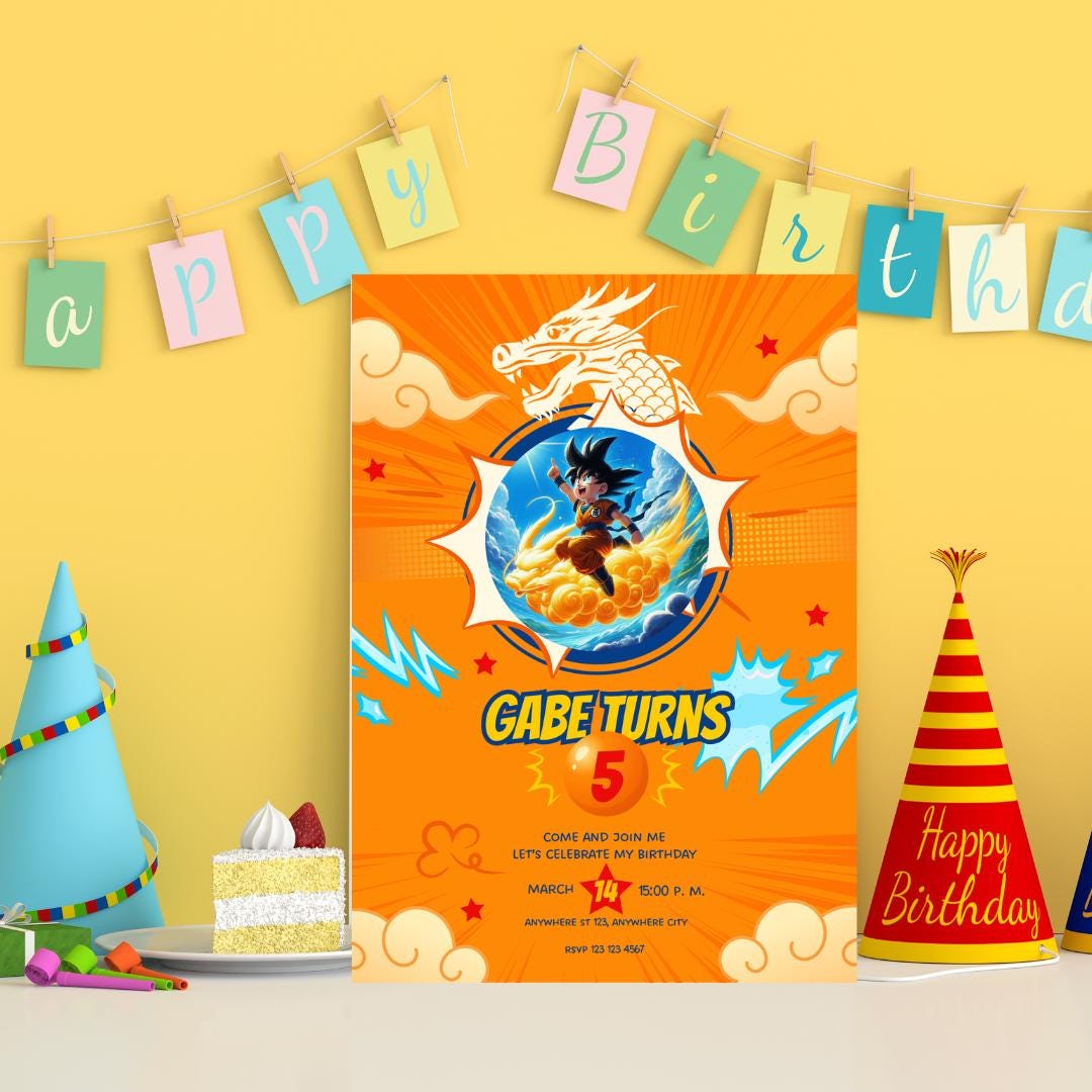Dragon ball birthday card - Etsy 日本