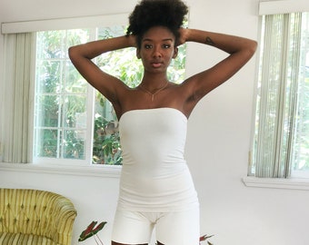 TUBE TOP/ Stretchy Hemp & Organic Cotton Lycra/ Eco Fashion