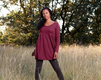 Empire Tunic Dress // Hemp & Organic Cotton Jersey // Eco Fashion