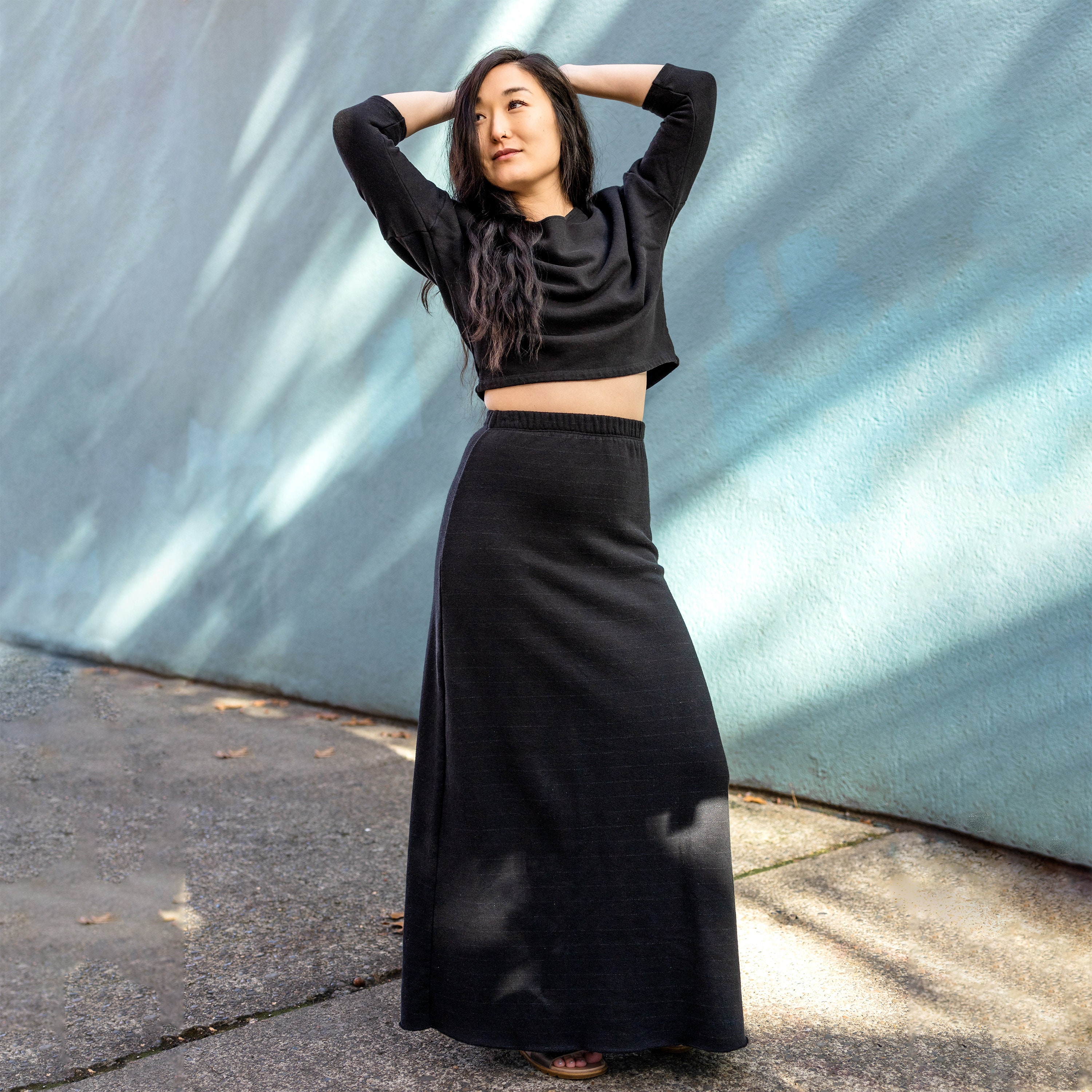 Betabrand Black Dress Crop Cuff Straight Leg Pants - Depop