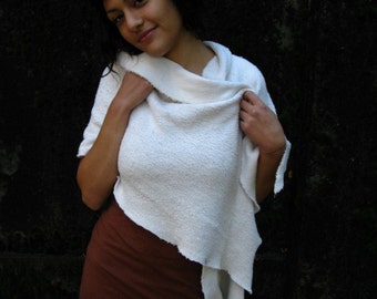 Plush Organic Cotton Sherpa Baby Blanket Scarf