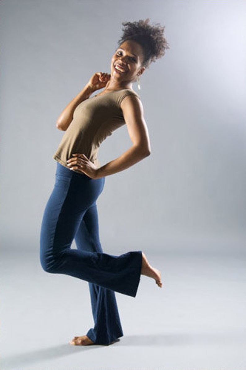 Dance Pants // Yoga Pants // Organic Cotton & Hemp W/lycra // Etsy