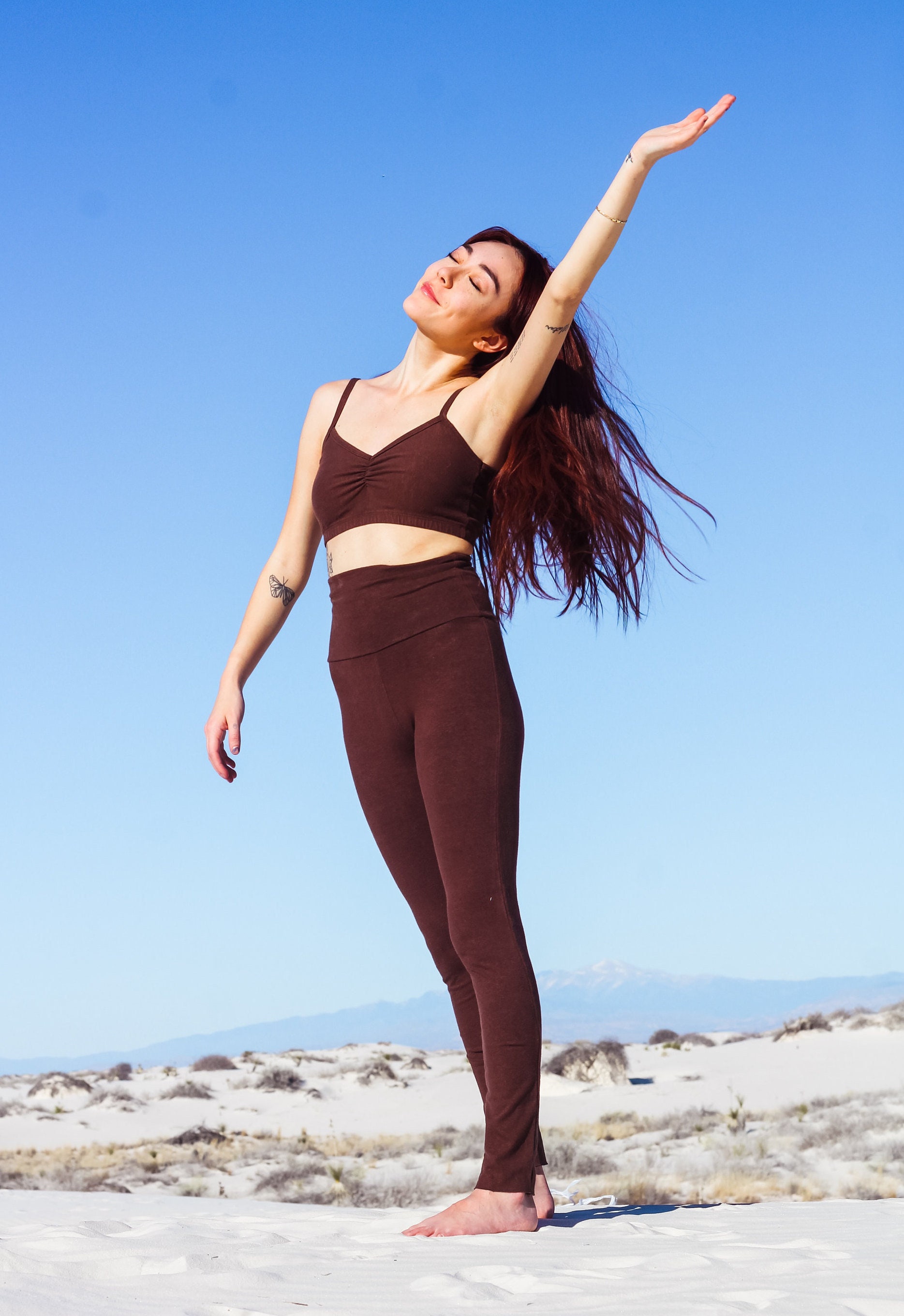 High Rise Leggings // Hemp Organic Cotton W/lycra // Yoga, 59% OFF