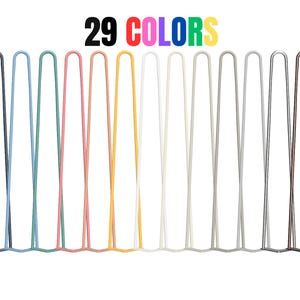 3x Hairpin Leg Furniture Industral, Loft, Tischbeine, Esstisch, Couchtisch, Loft,, Stah |  COLORS |  2 ROD fi10 DIY | 61cm to 71cm