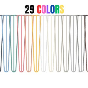 4x Pieds Hairpin pour meubles, table, table basse, table à manger, chambre d'enfants, loft, industrial | 3 TIGE Fi10 DIY | 36cm - 71cm