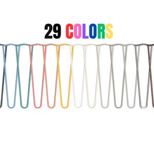 4x Hairpin Legs for furniture, table, coffee table, dining table, kids room, loft, industrial, colors | 2 ROD Fi10 DIY | 10cm - 36cm