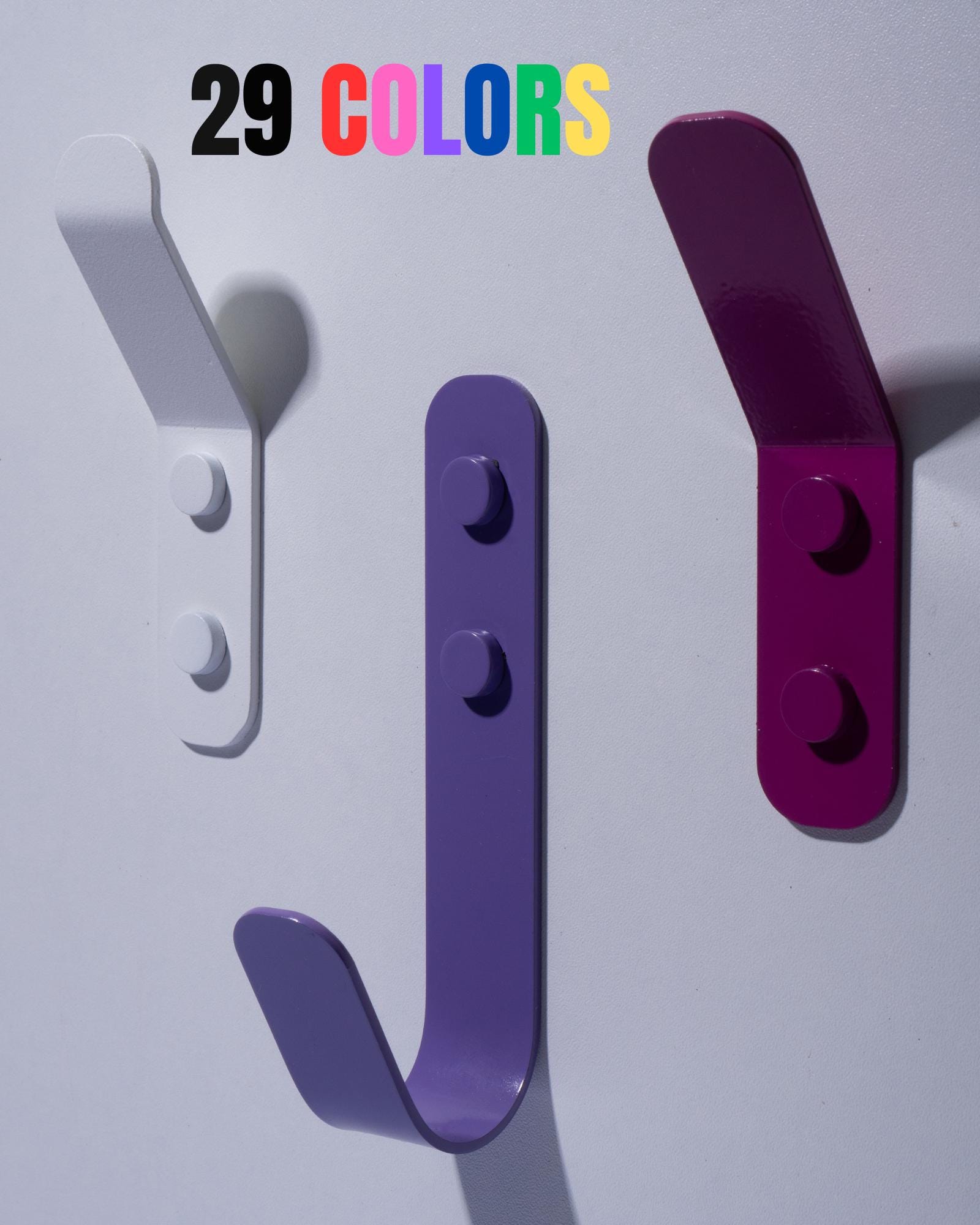 Metal Wall Hook, Industrial Coat Hook, Loft, Colorful Hooks, Hanger for Entryway, Kitchen, Bathroom, Kids' Room, headphones hook, interior