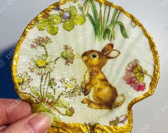 Bunny 2 Shell Jewelry Dish