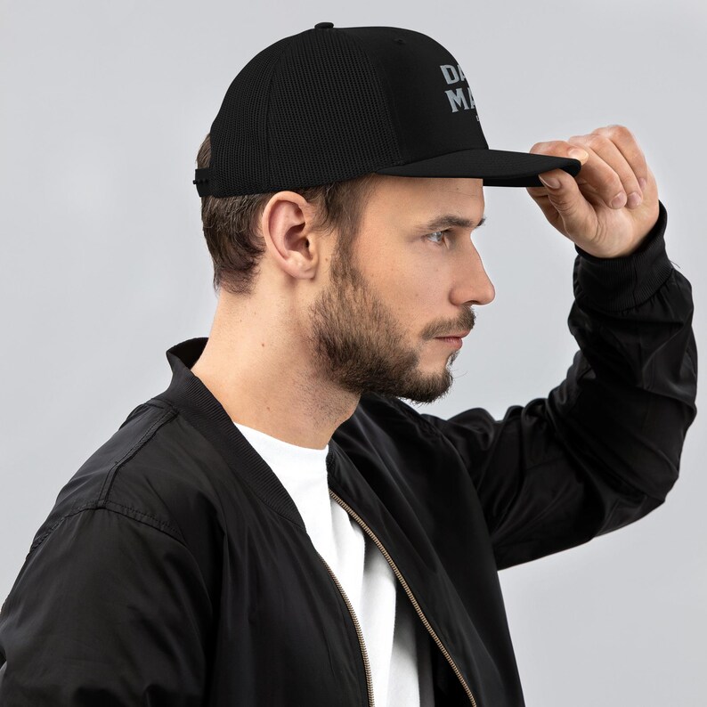 Dark MAGA Embroidered Trucker Cap: Vote Hat 2024 image 7