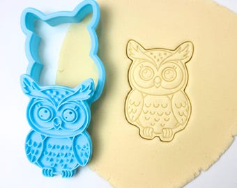 Owl Cookie Cutter – Woodland Animal Cookie Cutter –Cute Owl Baking Tool – Fall Cookie Cutter –Baby Shower Cookie Cutter –Custom Color Cutter