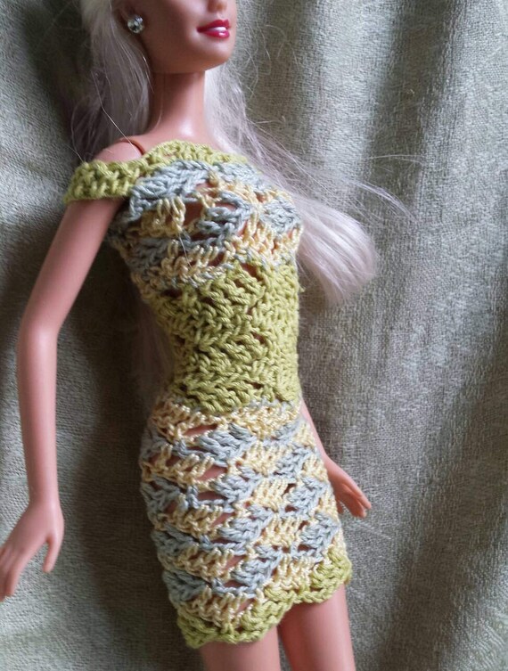 Crochet Party Dress for Barbie (Portuguese/Spanish)