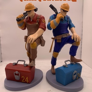 Resin Printed team fortress 2 engineer figurine