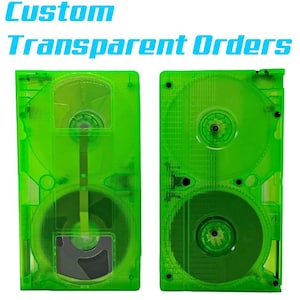 Customized Transparent vhs tape