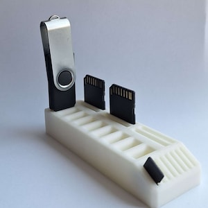 Porte-cartes USB, SD et microSD imprimé en 3D