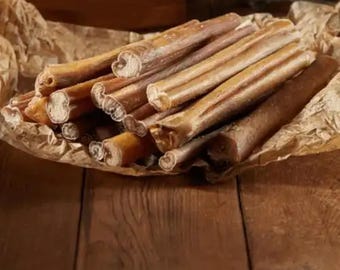 6-Inch Bully Sticks: Natural Grass-Fed Beef Chews - 10 Pack