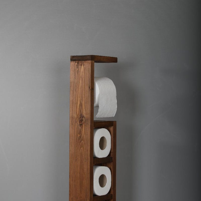 Wooden Toilet Roll Holder - Etsy