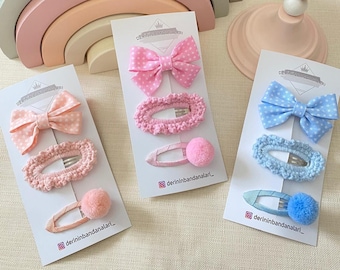Baby Hair Clips, Hair Bows of Kids, Girl Hair Accessories, Baby Shower Gift Set, Hair Accessories