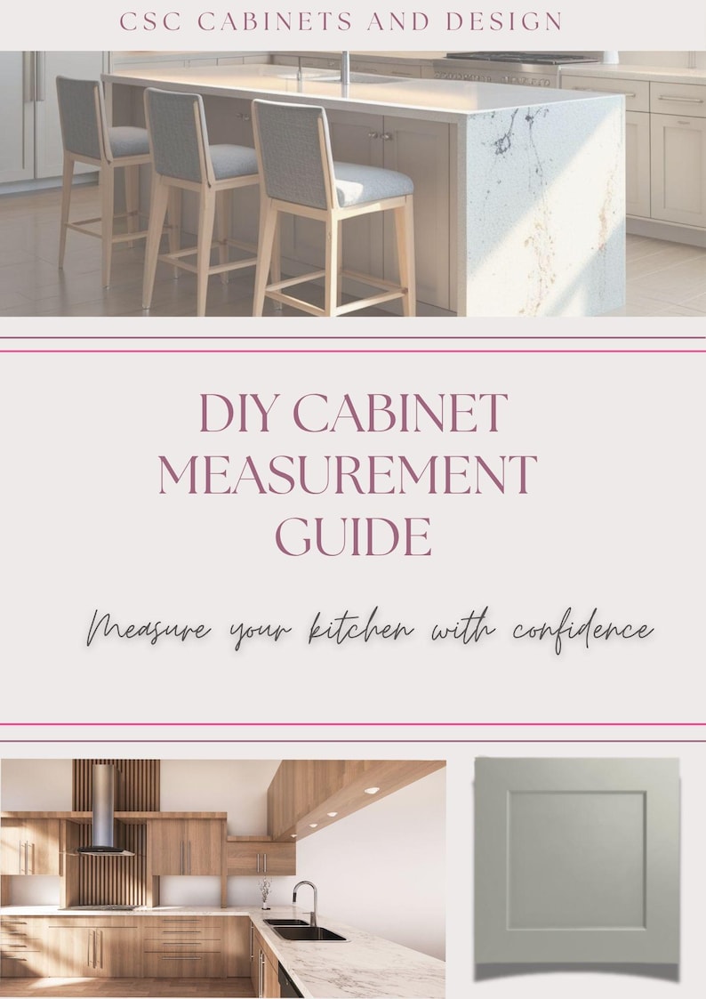 Picture of DIY Kitchen Cabinet Measurement Guide: Printable Remodel Prep PDF - Etsy