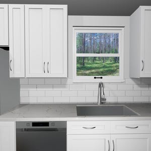 Custom Kitchen Layout Design: 2D Floor Plan & 3D Rendering (PDF Delivery)