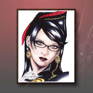 Stampa Fanart - Bayonetta COLORE