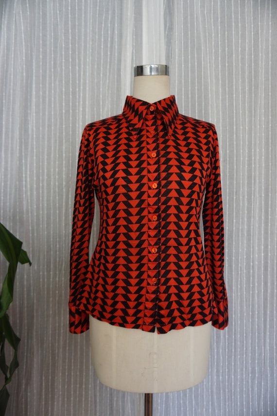 vintage 70s shirt 70s clothing vintage womens 1970