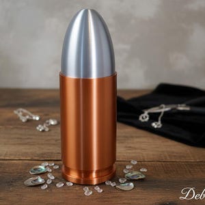 Grande boîte de rangement en forme de balle - Rangement caché dans une boîte de munitions - Décoration de maison unique et cadeau pour les amateurs d'armes à feu