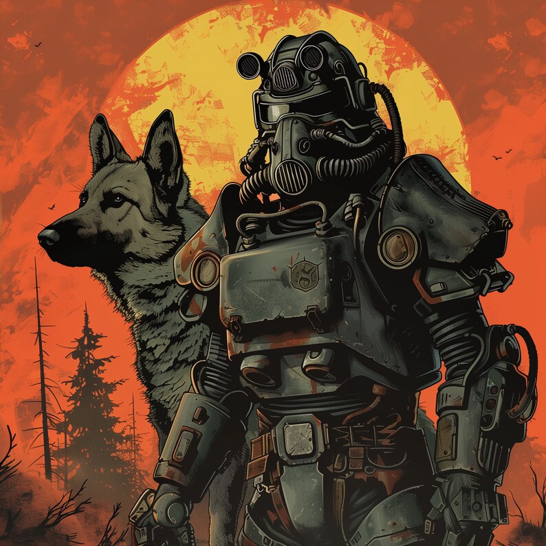 Digital Fallout Printable Poster Video Game & TV Series Prints, Wall ...