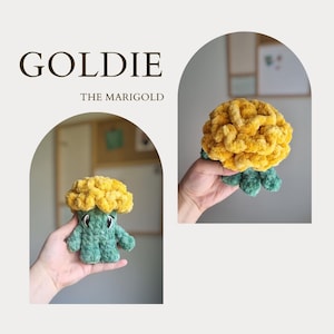 Goldie the Marigold Buddy Crochet Pattern - Amigurumi PDF DIGITAL DOWNLOAD