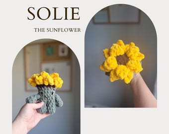 Solie the Sunflower Buddy Wzór szydełkowy - Amigurumi PDF CYFROWE POBIERANIE