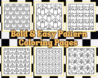 Coloriages de motifs géométriques, motifs relaxants (PDF)