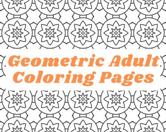 Coloriages géométriques : 25 motifs inspirés des mandalas (téléchargement numérique)