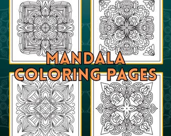 Mandala Coloring Pages: 20 Relaxing Printable Designs (PDF)