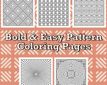Páginas para colorir com padrões geométricos abstratos: Arteterapia (PDF)