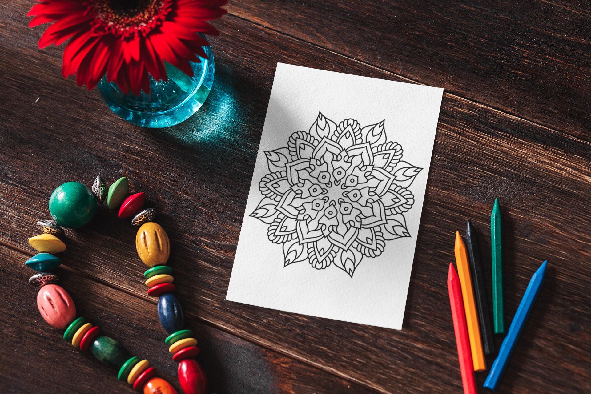 11 Bold & Easy Mandala Coloring Pages, Easy Printable Designs, Stress Relief Art Therapy, Fun ...